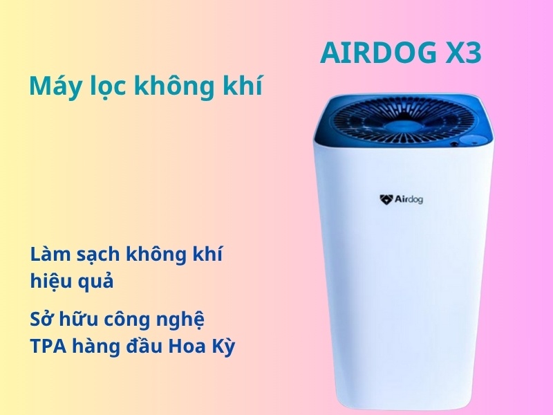 Máy lọc không khí là thiết bị chuyên dụng loại bỏ các tác nhân gây ô nhiễm trong không khí.